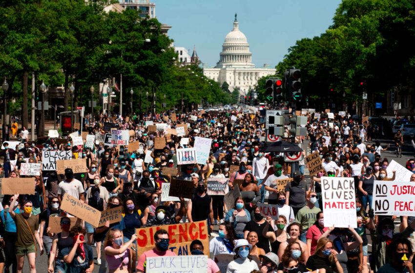 ‘We cannot stop. We cannot quit’ Thousands rally for racial justice at